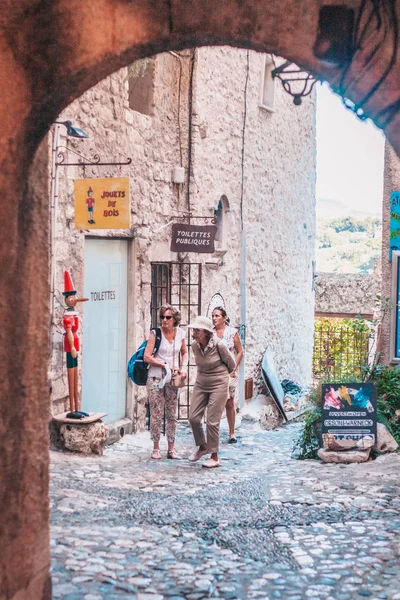 Saint Paul Vence Provence France Eylül 2018 Eski Şehir Sokakları — Stok fotoğraf