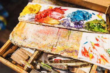 Yağlı boyalı ressam Easel - resim