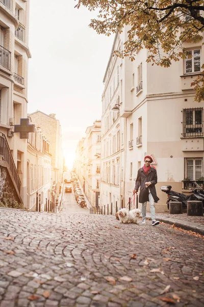 Paříž Francie Října 2019 Časné Ráno Paprsky Ranního Slunce Zpoza — Stock fotografie