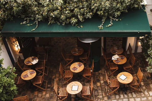 Paris Frankreich Oktober 2019 Blick Auf Das Café Troubadour Montmartre — Stockfoto