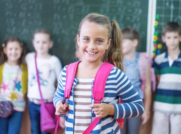 Retrato Grupo Niños Primaria Una Clase —  Fotos de Stock