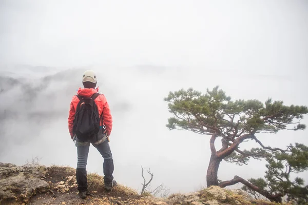 Mountaineer in the mountains — Stock Photo, Image