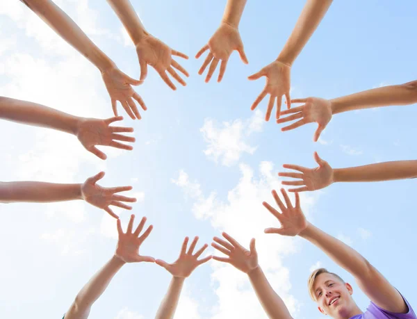 Mano en forma de estrellas — Foto de Stock