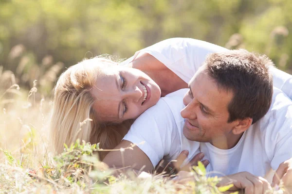 Mature couple happiness together — Stock Photo, Image