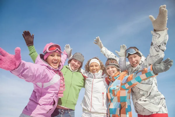 Vinter snö spel — Stockfoto