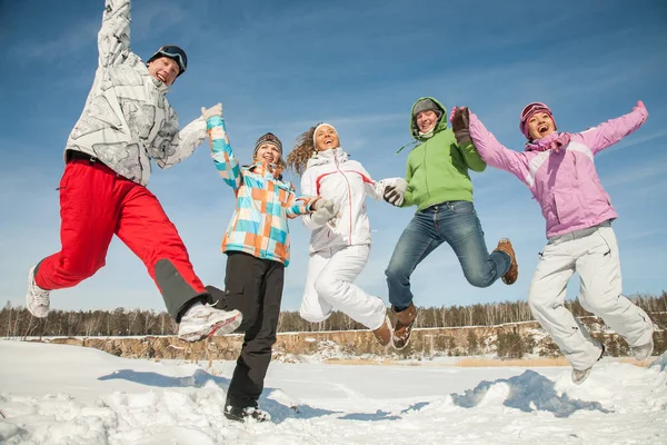 Vinter snö spel — Stockfoto