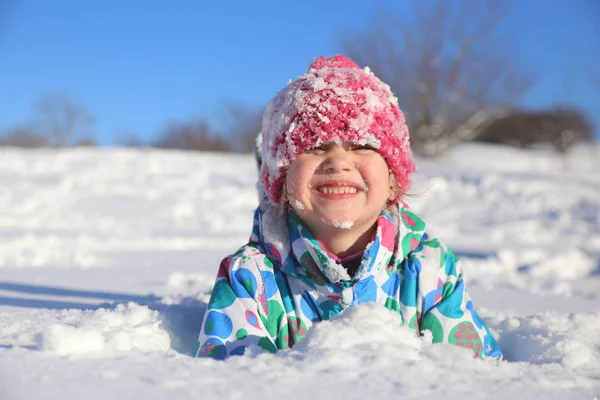 Enfants en hiver — Photo