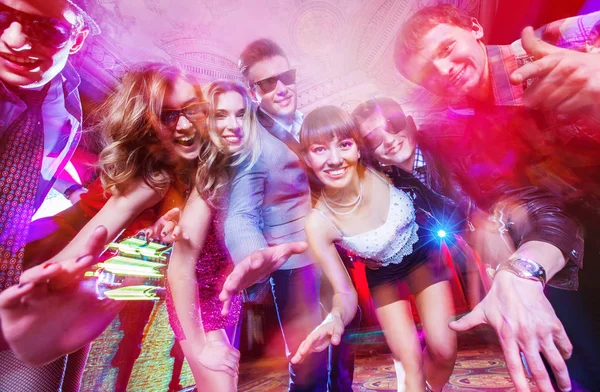 Dancing party in nigh club — Stock Photo, Image