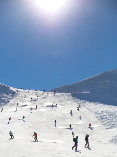 Ośrodek narciarski alpin — Zdjęcie stockowe