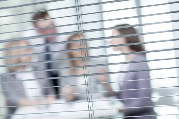 Groep Van Zakenmensen Communicatie Achtergrond Business Center — Stockfoto