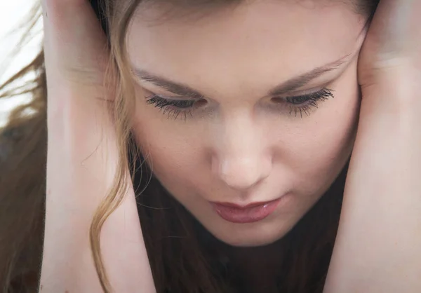 Portrait Young Beautiful Teen Girl — Stock Photo, Image