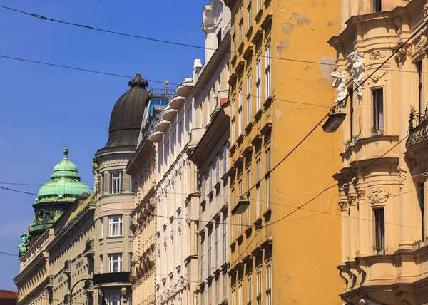 Pohled Typické Kopule Budově Vídeňské — Stock fotografie