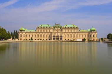 Belvedere, Viyana, Avusturya'da karmaşık yapı tarihi görünümü