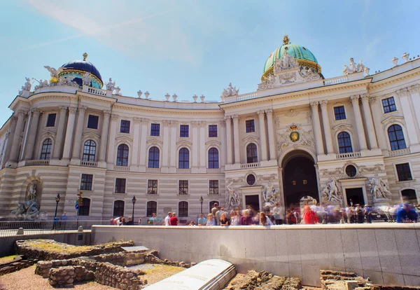 Vista Hofburg Antigo Palácio Imperial Principal Centro Viena Áustria — Fotografia de Stock