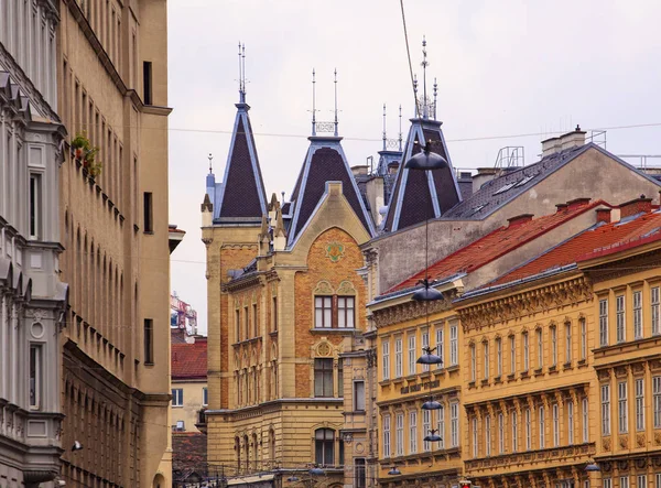 Pohled Typické Kopule Budově Vídeňské — Stock fotografie