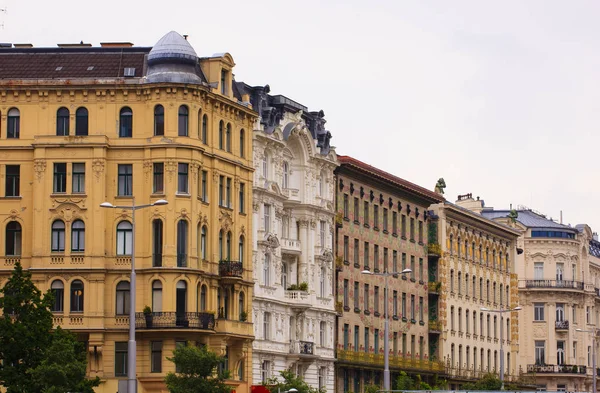 Kilátás Tipikus Bécsi Épületek Bécs Ausztria — Stock Fotó