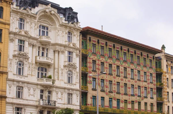 Nézd Majolika Ház Otto Wagner Építész Vienna — Stock Fotó