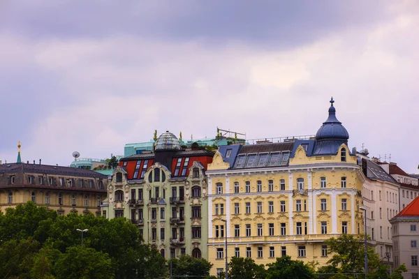 Вид Типовий Віденських Будівель Відні Австрія — стокове фото