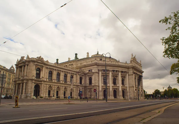 Vista Del Teatro Nacional Austriaco Burgtheater Viena — Foto de Stock