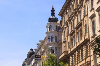 Vienna, Avusturya - Mayıs, 22: 22 Mayıs 2018 üzerinde Viyana tipik nuildings görünümünü