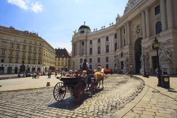 Wiedeń Austria Maja Widok Hofburg Były Główny Pałac Cesarski Wiedniu — Zdjęcie stockowe