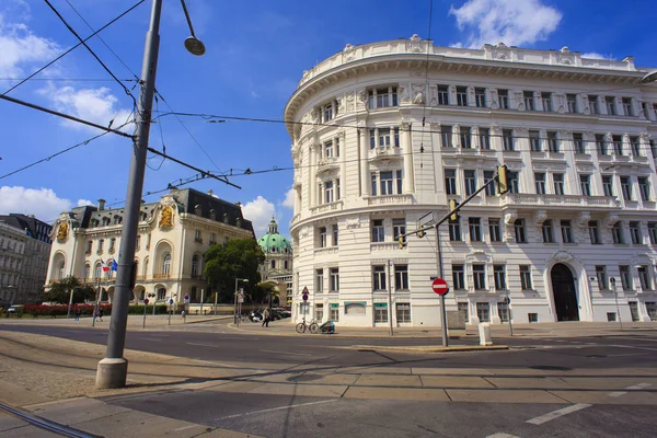 Viena Austria Mayo Vista Del Edificio Histórico Viena Junto Casa — Foto de Stock