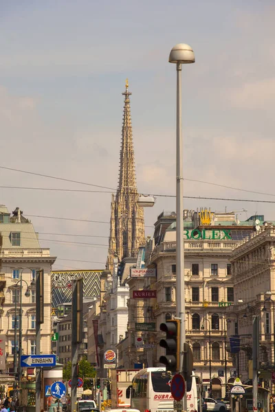 Wien Österrike Maj Hög Bell Tower Stefansdomen Wien Maj 2018 — Stockfoto