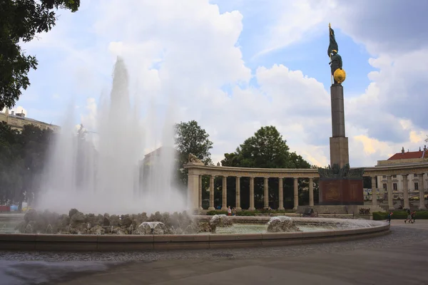 Vienna Oostenrijk Mei Heroes Monument Voor Het Rode Leger Mei — Stockfoto