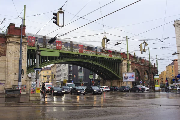 Vienna Áustria Maio Vista Ponte Ferro Nusdorfer Strasse Maio 2018 — Fotografia de Stock