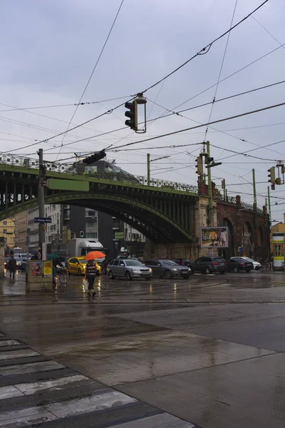 Vienna Austria Maggio Veduta Del Ponte Ferro Nusdorfer Strasse Maggio — Foto Stock