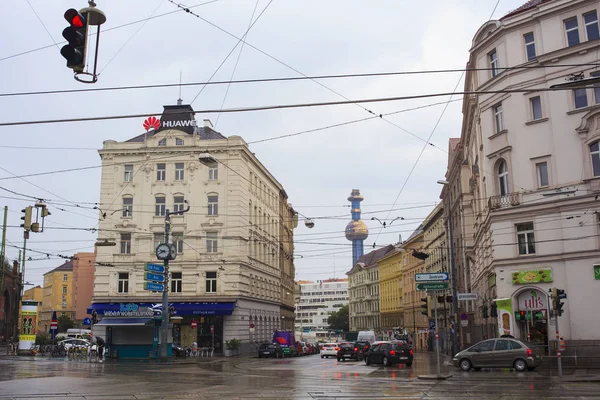 Wiedeń Austria Maja Widok Typowych Budynków Vienna Maja 2018 — Zdjęcie stockowe