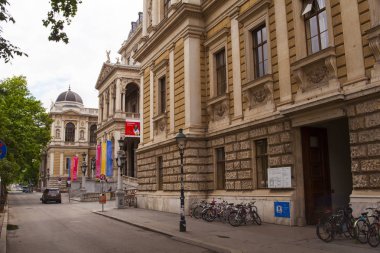 Vienna, Avusturya - Mayıs, 22: 22 Mayıs 2018 üzerinde bina Viyana Üniversitesi görünümünü