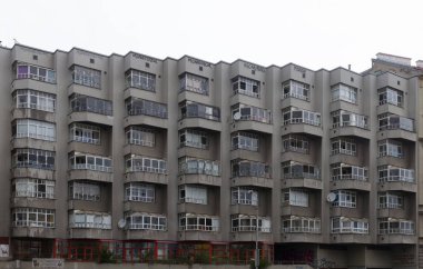 Viyana, Avusturya - Mayıs, 22: 22 Mayıs 2018 daire bloku Viyana'da görünüm