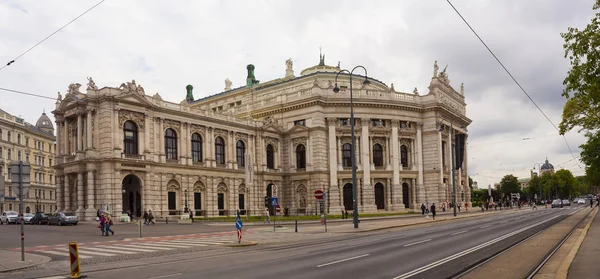 Viyana Avusturya Mayıs Burgtheater Avusturya Ulusal Tiyatro Viyana Görünümünü Üzerinde — Stok fotoğraf