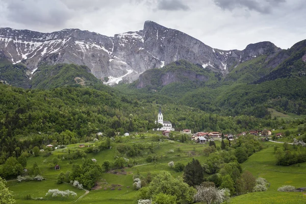 Vista Montanha Krn Cênica Eslovênia — Fotografia de Stock