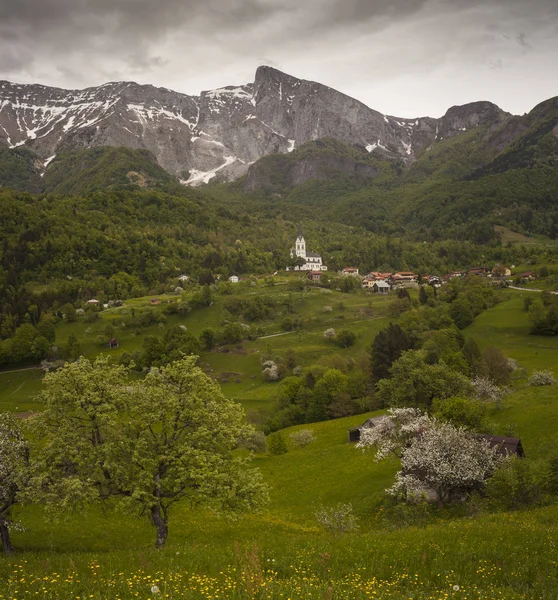 Vista Pintoresca Montaña Krn Eslovenia — Foto de Stock