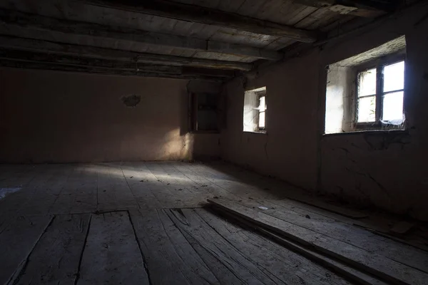 Vista Una Casa Rural Abandonada Eslovenia —  Fotos de Stock