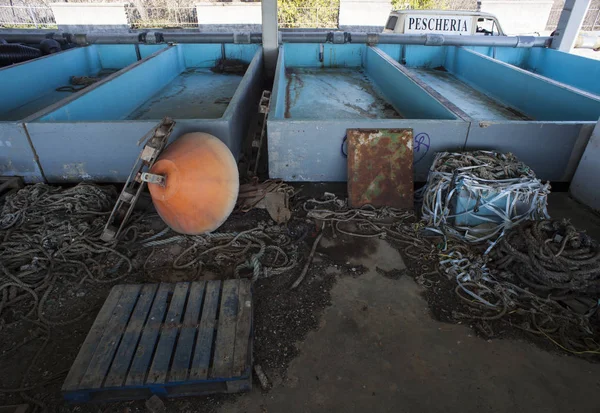 Old tanks for the fish processing — Stock Photo, Image
