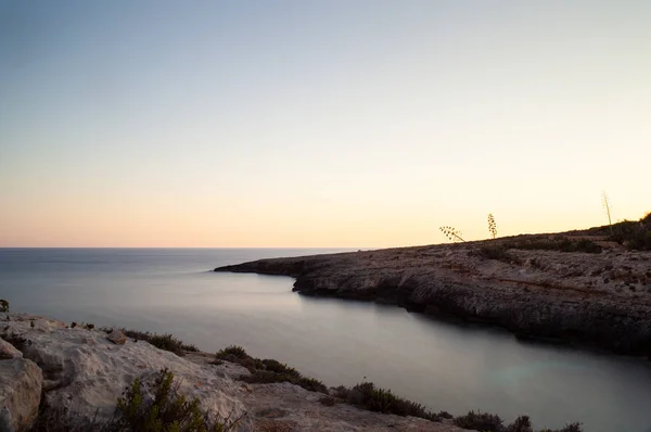 Vista Cala Greca, Lampedusa — Fotografia de Stock