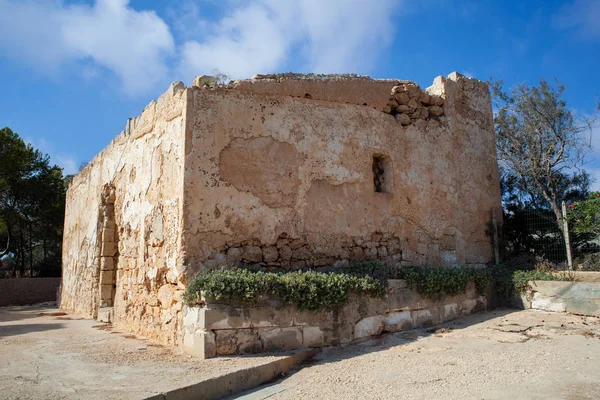 Temple dedicated to Andrea Anfosse di Castellaro, lampedusa — Stock Photo, Image