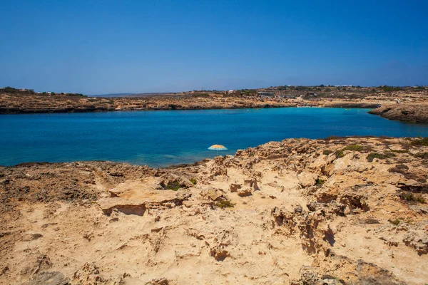 Cala Croce Strand, Lampedusa — Stockfoto