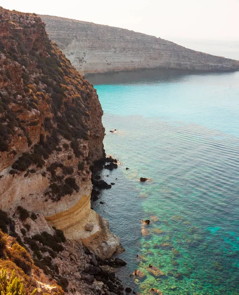 View of Tabaccara famous sea place of Lampedusa — Stock Photo, Image