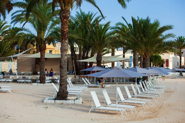 Вид на пляж Лампедуза — стоковое фото