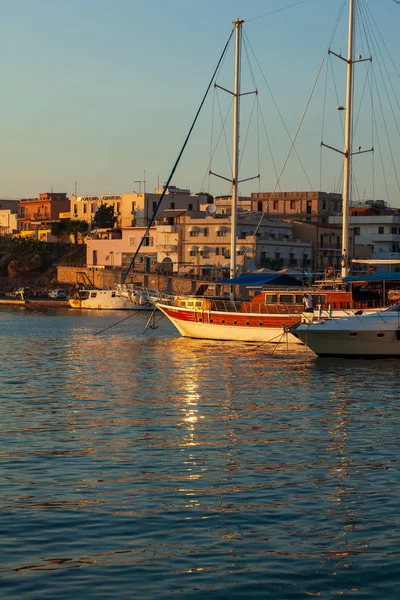 Veduta del centro storico di Lampedusa — Foto Stock