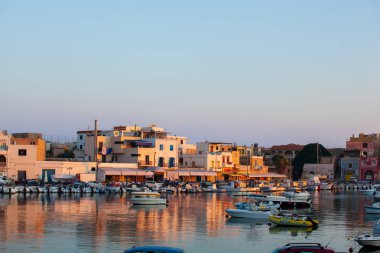 Lampedusa eski şehir görünümünü 