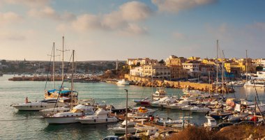 Lampedusa eski şehir görünümünü 
