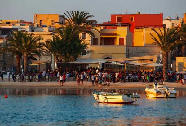 Utsikt över den gamla staden Lampedusa — Stockfoto