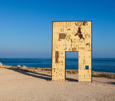 The door of Europe monument, Lampedusa clipart