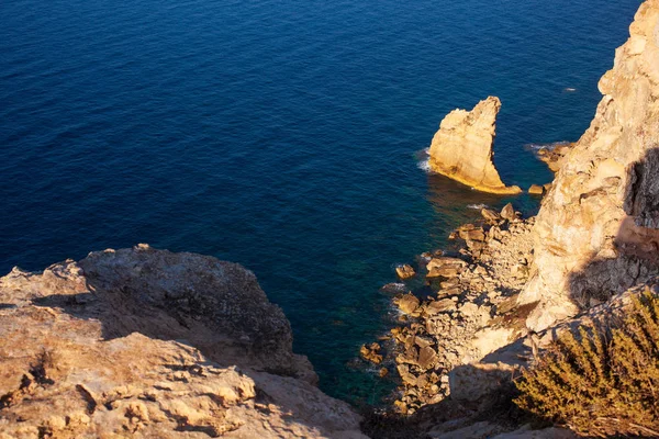 The cliff La Vela, Lampedusa — Stock Photo, Image