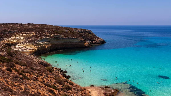 Blick auf das Meer von Lampedusa — Stockfoto